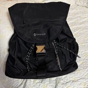Lululemon Black Drawstring Backpack wunderlust 10L